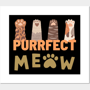 Purrfect Meow Posters and Art